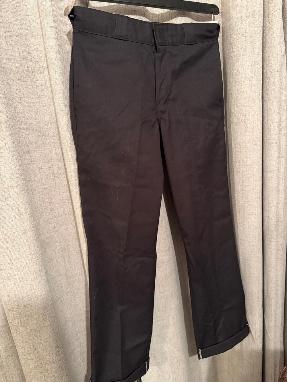 Dickies Black Straight-Leg Dress Pants